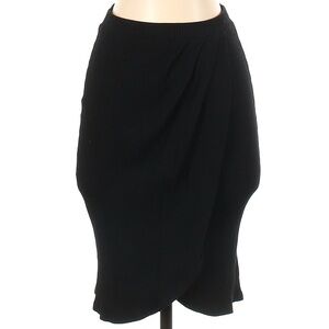 Amour Vert Black Ribbed Tulip Skirt